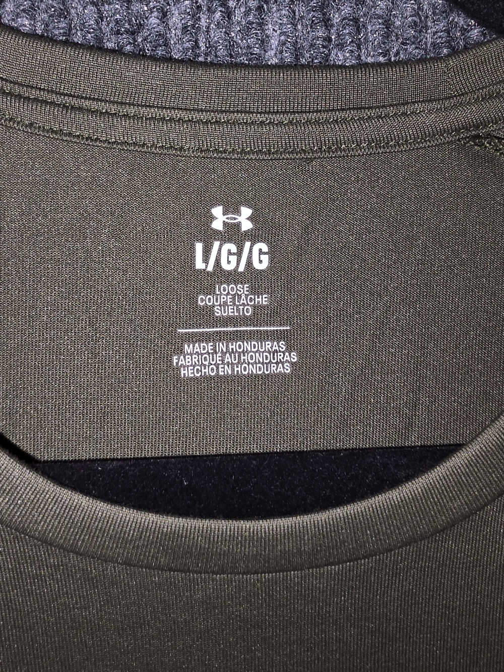 Under Armour Men’s Olive Green Short-Sleeve Graphic Performance Tee - Picture 2 of 3